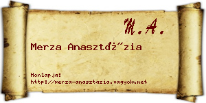 Merza Anasztázia névjegykártya